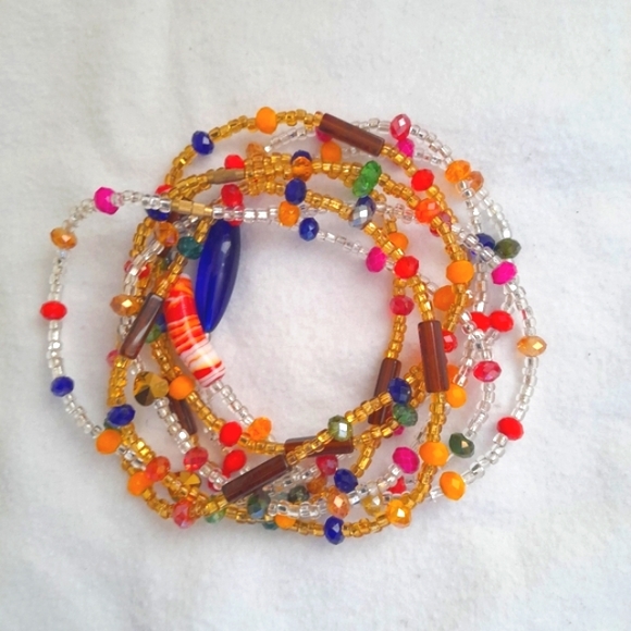 2❤4 $10 NEW 50" Multicolored Waist beads strings of seed beads! bracelets etc - Picture 4 of 6